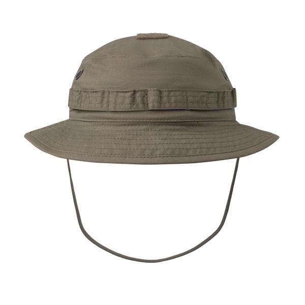 Kapelusz turystyczny Boonie Mk2 RAL7013. Zielone kapelusze HELIKON-TEX, bez wzorów, z bawełny. Za 79.99 zł.