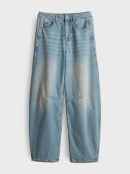 OPUS Dżinsy "Melly" - Barrel fit - w kolorze błękitnym rozmiar: 44/L30. Niebieskie jeansy Opus, l, bez wzorów, klasyczne, z podwyższonym stanem. Za 304.95 zł.
