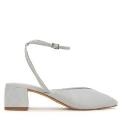 Czółenka Aldo. Niebieskie czółenka Aldo, bez wzorów, bez obcasa, bez zapięcia. Za 459.99 zł.