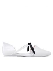 Melissa Baleriny Pointy Stripe Jason 33435 Biały. Białe baleriny Melissa, bez wzorów, z tworzywa sztucznego, bez obcasa, bez zapięcia. Za 279.99 zł.