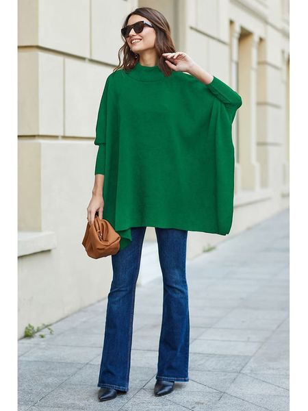 Milan Kiss Golf w kolorze zielonym rozmiar: M. Zielone swetry Milan Kiss, m, bez wzorów, bez ramiączek. Za 167.28 zł.