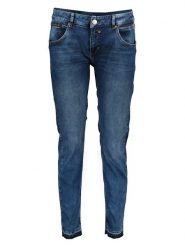 Herrlicher Dżinsy - Slim fit - w kolorze niebieskim rozmiar: W25. Niebieskie jeansy Herrlicher, z aplikacjami, ze skóry. Za 100.99 zł.