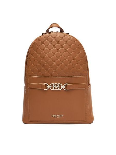 Nine West Plecak CEO-LUNA-I-B24445 Brązowy. Brązowe plecaki Nine West, bez wzorów, z materiału, bez dodatków. Za 249.99 zł.