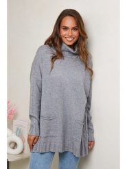 Soft Cashmere Golf w kolorze szarym rozmiar: 34/36. Szare swetry Soft Cashmere, bez wzorów, klasyczne, bez ramiączek. Za 86.99 zł.