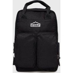 Superdry plecak damski kolor czarny duży gładki. Czarne plecaki Superdry, bez wzorów, do ręki, bez dodatków. W wyprzedaży za 229.99 zł.