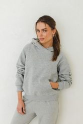 BLUZA RITA SZARY MELANŻ L - Flawless. Szare bluzy Flawless, na zimę, l, bez wzorów, z bawełny, bez ramiączek, bez kaptura. Za 339.00 zł.