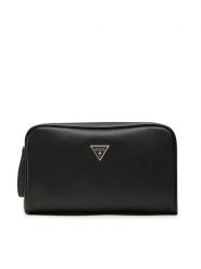 Guess Kosmetyczka PW1577 P3381 Czarny. Czarne torebki klasyczne Guess, z aplikacjami, ze skóry, bez dodatków. Za 179.99 zł.