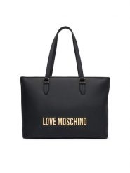 LOVE MOSCHINO Torebka JC4190PP1PKD0000 Czarny. Czarne shopper bag Love Moschino, bez wzorów, ze skóry, bez dodatków. Za 1,059.00 zł.