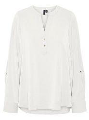 Vero Moda Bluzka w kolorze białym rozmiar: M. Białe bluzki Vero Moda, m, bez wzorów, z wiskozy, bez kołnierzyka, bez ramiączek. Za 43.99 zł.