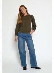 Peppercorn Bluza "Fiola" w kolorze khaki rozmiar: XXL. Brązowe bluzy Peppercorn, xxl, bez wzorów, z bawełny, bez ramiączek, bez kaptura. Za 107.37 zł.