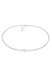 Elli Damski Choker Wenecki Infinity Przeplatany w srebrze 925 Sterling Silver Naszyjniki 1 ct. Szare naszyjniki Elli, z materiału, srebrne. Za 368.99 zł.
