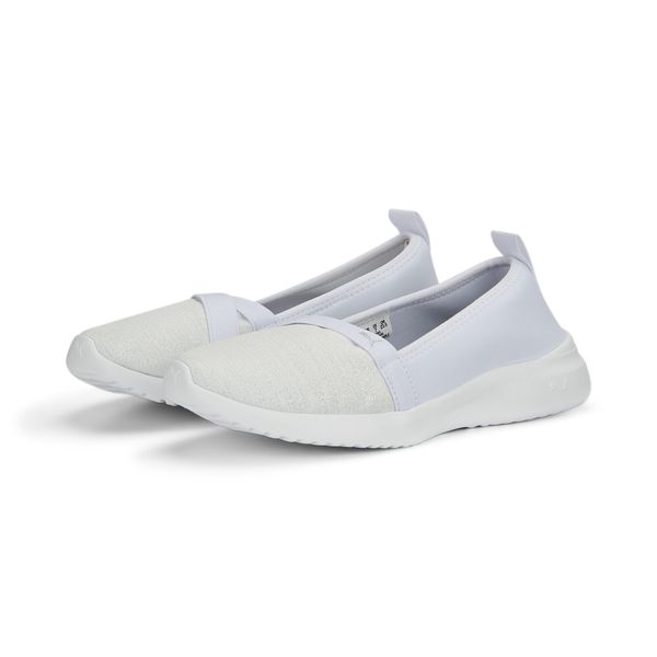 Trampki damskie Puma Adelina Space Metallics. Białe trampki Puma, bez wzorów, z materiału, bez zapięcia. Za 290.00 zł.