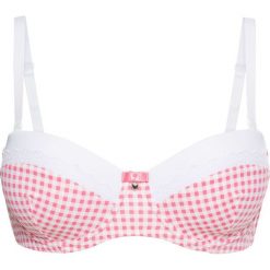 Biustonosz w ludowym stylu bonprix jasnoróżowo-biały. Biustonosze marki bonprix. Za 44.99 zł.