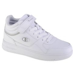 Buty do chodzenia damskie, Champion Rebound Vintage. Białe buty treningowe Champion, bez wzorów, z materiału, bez zapięcia, trekkingowe. Za 219.00 zł.