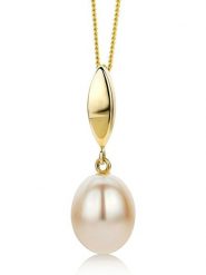 Diamant Exquis Złoty naszyjnik z zawieszką - dł. 45 cm rozmiar: onesize. Brązowe naszyjniki Diamant Exquis, z materiału, z perłą, złote. Za 861.99 zł.