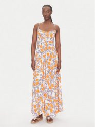 Maaji Sukienka letnia Western Orange Flower Sia PT2748CLD001 Pomarańczowy Regular Fit. Brązowe sukienki Maaji, m, bez wzorów, z wiskozy, bez kołnierzyka, bez ramiączek. Za 409.99 zł.