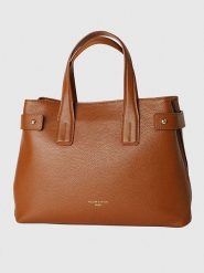 Victor & Hugo Paris Skórzana torebka "Luna" w kolorze jasnobrązowym - 36 x 27 x 14 cm rozmiar: onesize. Brązowe torebki klasyczne Victor & Hugo Paris, bez wzorów, z materiału, przez ramię, bez dodatków. Za 339.99 zł.