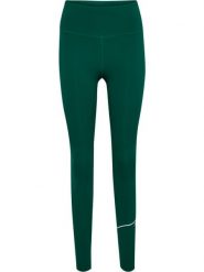 Legginsy damskie Hummel hmlCOURT. Zielone legginsy Hummel, bez wzorów, z materiału. Za 255.00 zł.