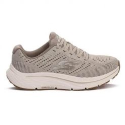 Buty do biegania damskie Skechers 129052TPE. Brązowe buty do biegania Skechers, bez wzorów, z materiału, bez zapięcia, do biegania. Za 393.00 zł.