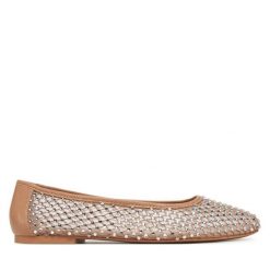 Baleriny Steve Madden. Brązowe baleriny Steve Madden, bez wzorów, bez obcasa, bez zapięcia. Za 439.99 zł.