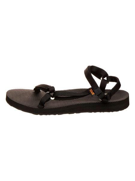 Teva Sandały "Slim" w kolorze czarnym rozmiar: 38. Czarne sandały Teva, bez wzorów, klasyczne, z otwartym noskiem, bez obcasa, bez zapięcia. Za 174.95 zł.