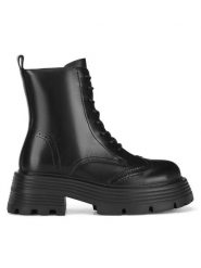 Badura Botki WFA3147-1Z Czarny. Czarne botki Badura, bez wzorów, bez obcasa, na słupku, bez zapięcia. Za 265.99 zł.