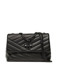 Tory Burch Torebka Kira Chevron Powder 90856 Czarny. Czarne kopertówki Tory Burch, bez wzorów, ze skóry, wizytowe, bez dodatków. Za 2,809.00 zł.