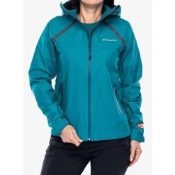 Kurtka przeciwdeszczowa damska Columbia Reign No Shine Jacket. Zielone kurtki przeciwdeszczowe Columbia, bez wzorów, bez kaptura, trekkingowe. Za 613.99 zł.