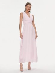 Rinascimento Sukienka wieczorowa CFC0117736003 Różowy Regular Fit. Czerwone sukienki Rinascimento, xs, bez wzorów, z syntetyku, wizytowe, bez kołnierzyka, bez ramiączek. Za 369.99 zł.