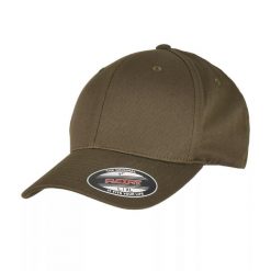 Czapka Z Daszkiem Organiczna Bawełna. Zielone czapki z daszkiem FLEXFIT, bez wzorów, z bawełny. Za 76.99 zł.