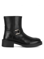 Sergio Bardi Botki WI32-E1060-02SB Czarny. Czarne botki Sergio Bardi, bez wzorów, bez obcasa, na płaskiej podeszwie, bez zapięcia. Za 279.00 zł.