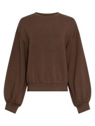 MOSS COPENHAGEN Bluza "Brionna" w kolorze ciemnobrązowym rozmiar: XS/S. Brązowe bluzy Moss Copenhagen, s, bez wzorów, bez kaptura. Za 170.47 zł.