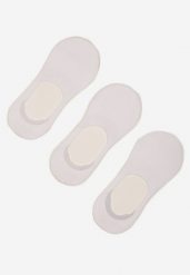 Białe Bambusowe Skarpety 3-pack o Kroju Stopek Tilarenne. Białe skarpetki Renee, bez wzorów. W wyprzedaży za 9.59 zł.