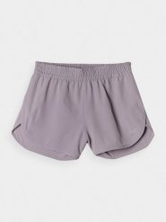 4F Spodenki plażowe damskie - szare L. Szare szorty 4f, bez wzorów, z elastanu, wakacyjne. Za 79.99 zł.