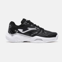 Buty do tenisa damskie, Master 1000 Lady 26 TM10LW. Czarne buty treningowe Joma, bez wzorów, z materiału, przed kostkę, bez zapięcia, tenisowe. Za 189.99 zł.
