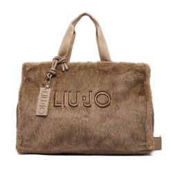 Torebka Liu Jo. Brązowe shopper bag Liu Jo, bez wzorów, bez dodatków. Za 499.99 zł.