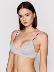 Tommy Hilfiger Biustonosz bezfiszbinowy Lighty Lined UW0UW02413 Szary. Szare biustonosze Tommy Hilfiger, bez wzorów, z bawełny. Za 119.99 zł.
