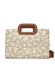 TOUS Torebka Kaos Icon 2001946301 Beżowy. Brązowe torebki klasyczne tous, bez wzorów, ze skóry, bez dodatków. Za 859.99 zł.