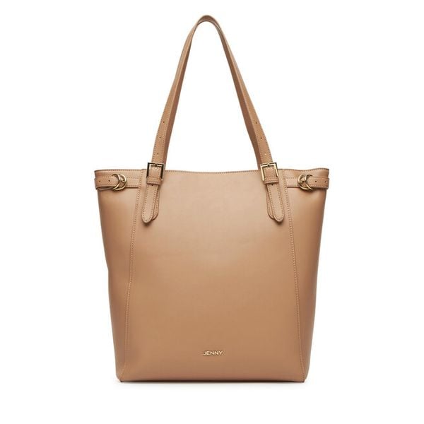 Torebka JENNY. Brązowe shopper bag Jenny, bez wzorów, bez dodatków. Za 159.99 zł.