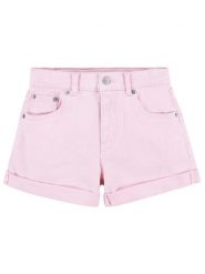 Levi's Kids Szorty dżinsowe w kolorze jasnoróżowym rozmiar: 164. Różowe szorty Levi's Kids, z aplikacjami, ze skóry, klasyczne. Za 119.12 zł.