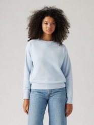 Levi´s Bluza w kolorze błękitnym rozmiar: XS. Niebieskie bluzy s, bez wzorów, z bawełny, bez kaptura. Za 106.38 zł.