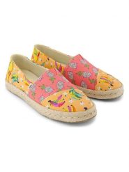TOMS Espadryle w kolorze pomarańczowo-różowym rozmiar: 38,5. Pomarańczowe espadryle TOMS, bez wzorów, bez obcasa. Za 144.95 zł.