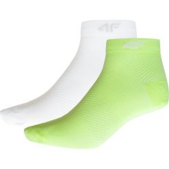 Skarpetki damskie (2 pary) SOD204 - zieleń neon+biały. Skarpetki marki 4f. W wyprzedaży za 19.99 zł.