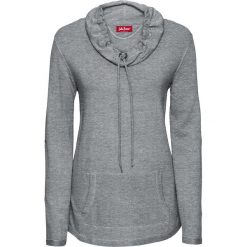 Bluza z lekkiego materiału, długi rękaw bonprix szary melanż. Bluzy marki KALENJI. Za 54.99 zł.