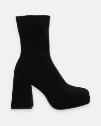 ZAMSZOWE BOTKI NA OBCASIE 0805800S C5 BLAC. Botki Venezia, bez wzorów, ze skóry, bez obcasa, na obcasie, bez zapięcia. Za 289.00 zł.