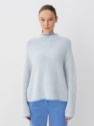 Someday Sweter "Tosia" w kolorze błękitnym rozmiar: 42. Niebieskie swetry someday., bez wzorów, bez ramiączek. Za 220.12 zł.