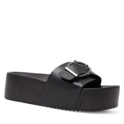 Klapki Jenny Fairy. Czarne klapki Jenny Fairy, bez wzorów, bez obcasa, bez zapięcia. Za 129.99 zł.