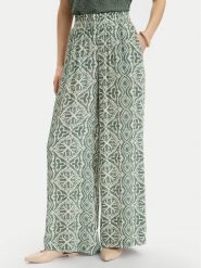 Vero Moda Spodnie materiałowe Menny 10282478 Zielony Wide Leg. Zielone spodnie materiałowe Vero Moda, bez wzorów, z materiału. Za 169.99 zł.
