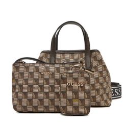Torebka Guess. Brązowe torebki klasyczne Guess, z aplikacjami, klasyczne, bez dodatków. Za 319.99 zł.