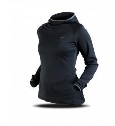 Bluza Trimm VERONA. Niebieskie bluzy TRIMM, na wiosnę, uniwersalny, bez wzorów, z dzianiny, eleganckie, bez ramiączek, z kapturem. Za 129.20 zł.